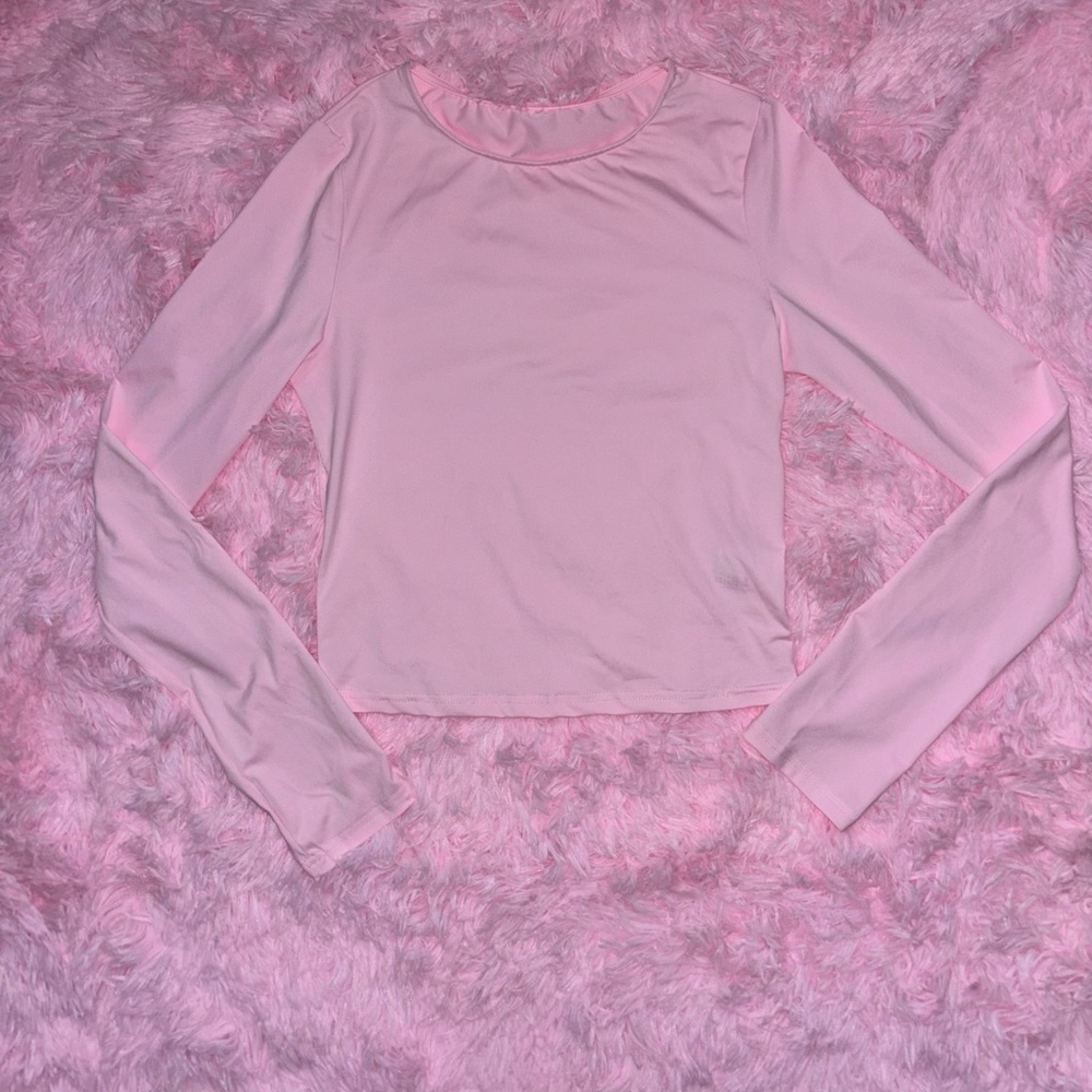 Pink Long Sleeve Women's Top - Medium